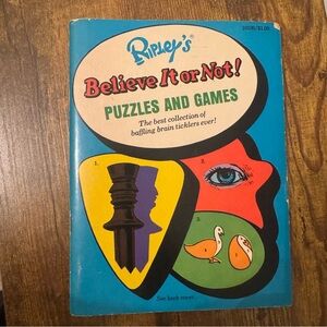 Ripley’s‎ Believe It Or Not Puzzles And Games Vintage 1966 Paperback